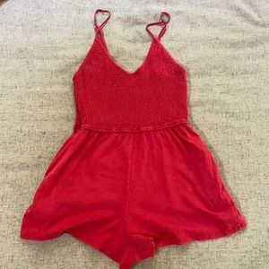 Red romper